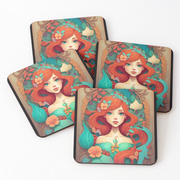 Artikelvorschau, Prinzessin Mermaid Paper Craft Illustration Ocean Castle entworfen und verkauft von TJino.