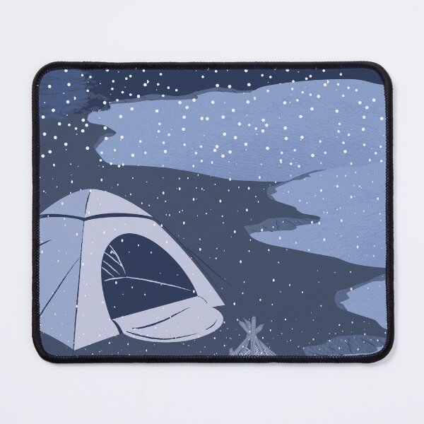 Item preview, Snowfall on a campsite designed and sold by BeCreativeArts.