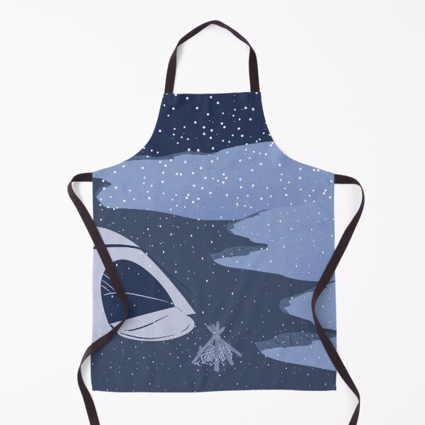 Item preview, Snowfall on a campsite designed and sold by BeCreativeArts.