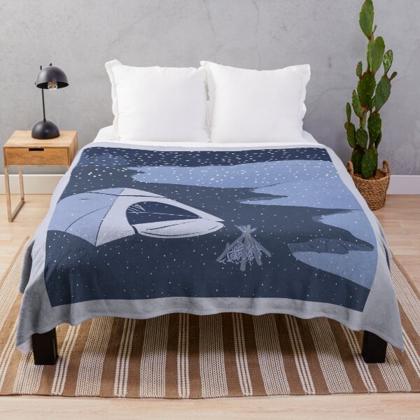 Item preview, Snowfall on a campsite designed and sold by BeCreativeArts.