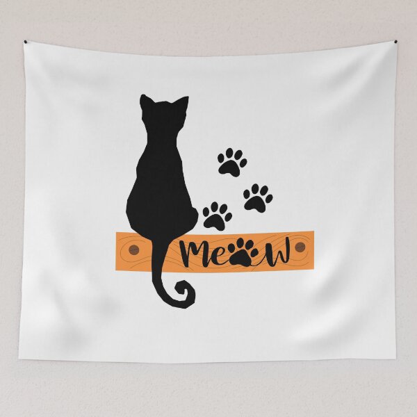 Item preview, Black Cat - Meow! designed and sold by RinaGArt.