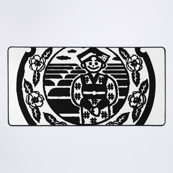 Item preview, Hospitality Japan depicted on manhole - Black designed and sold by mattraski.