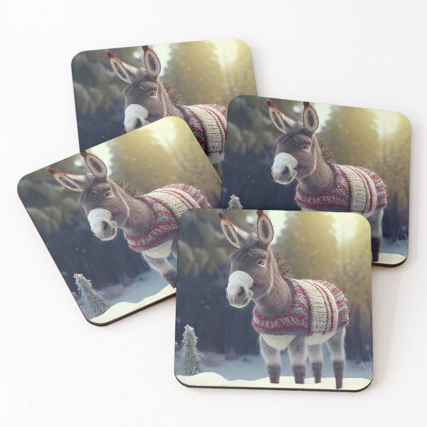Item preview, Cute Christmas Donkey designed and sold by art8085.