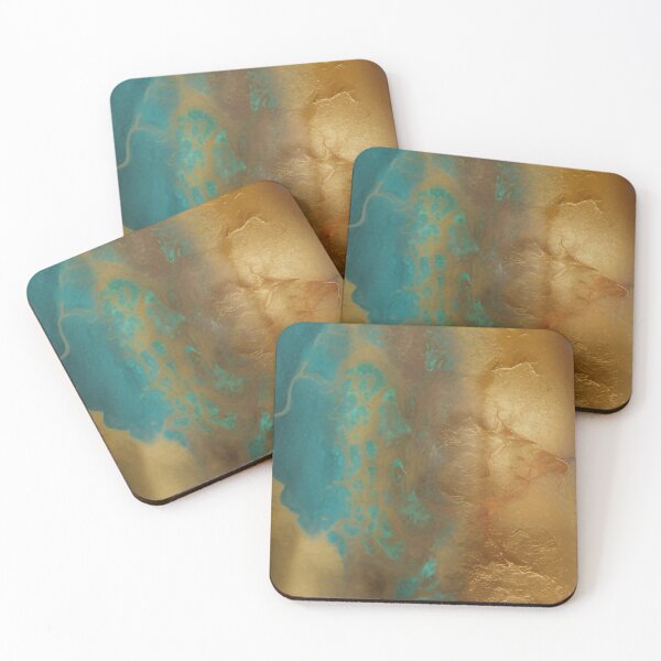 Item preview, Odysseux Gold-Colored  and Teal Blue designed and sold by meggydesigns.