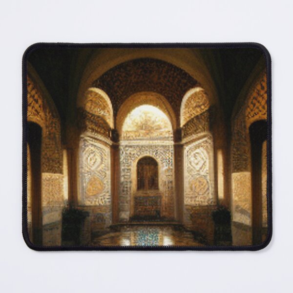 Item preview, Painting of Al-Hamra Palace /castle and ancient Arab Islamic architecture designed and sold by MaissaArt.