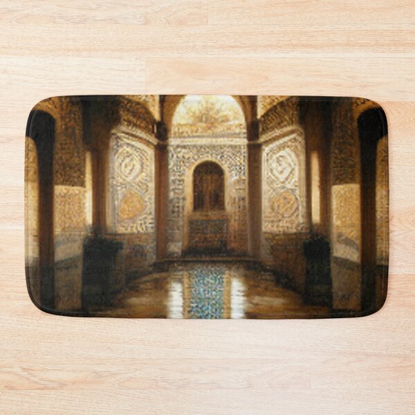 Item preview, Painting of Al-Hamra Palace /castle and ancient Arab Islamic architecture designed and sold by MaissaArt.