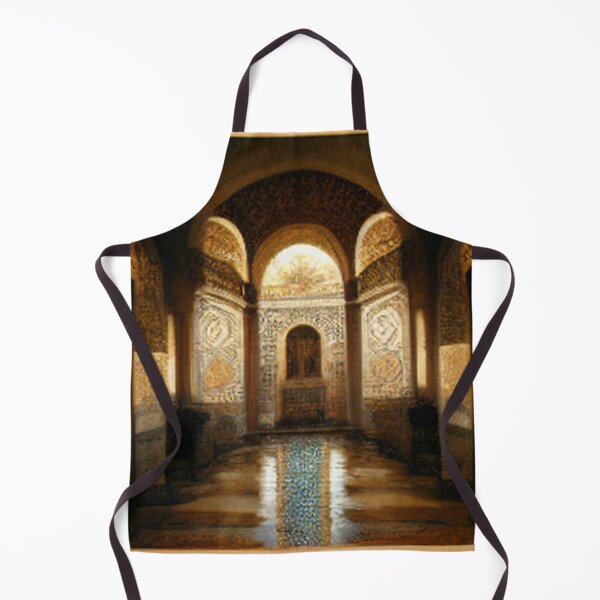 Item preview, Painting of Al-Hamra Palace /castle and ancient Arab Islamic architecture designed and sold by MaissaArt.