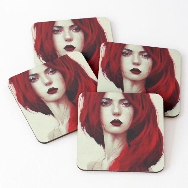 Item preview, She with Red Hair #0001 designed and sold by FekoShop.