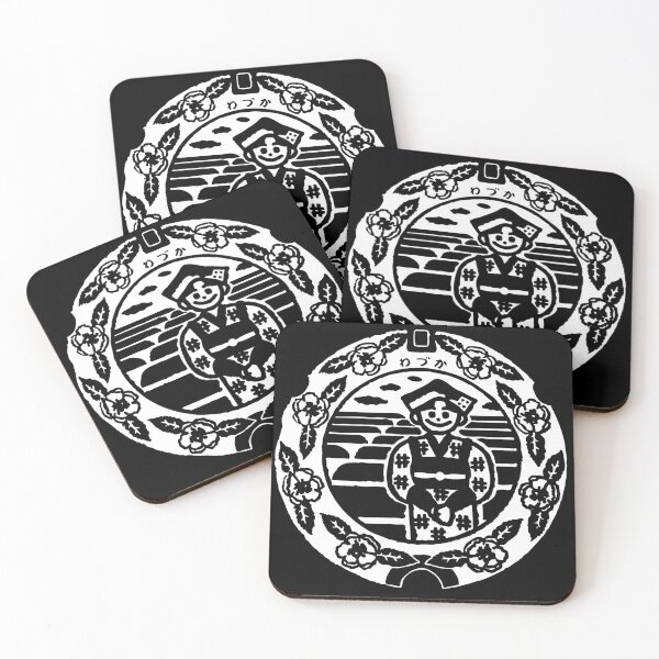 Item preview, Hospitality Japan depicted on manhole - White designed and sold by mattraski.