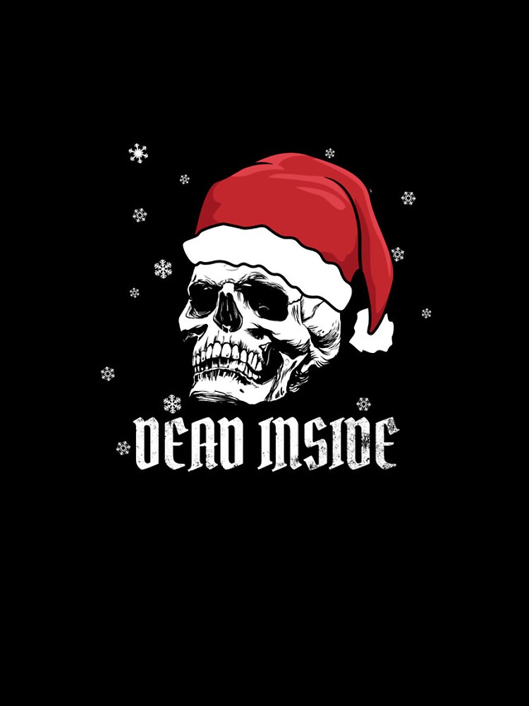 Aperçu 4 sur 4. Coque iPhone avec l'œuvre Christmas Skull Dead Inside Funny Christmas Santa Skeleton Gear créée et vendue par DynamicDesign.