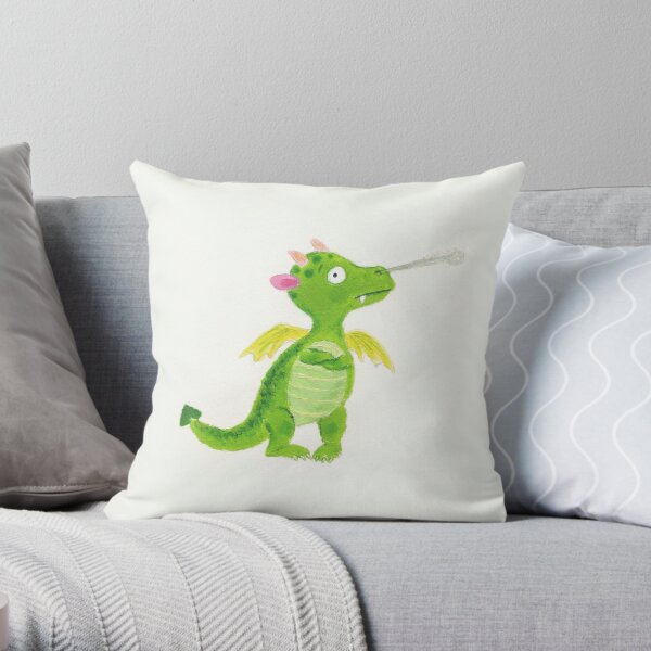 little dragon Throw Pillow