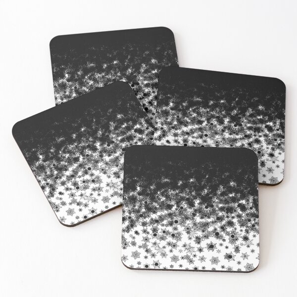 Item preview, Blizzard - Black snowflakes designed and sold by illustratious.