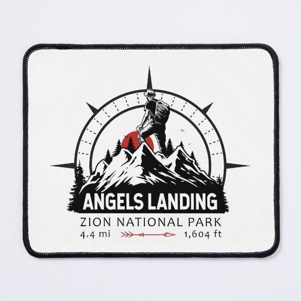 Item preview, Angels Landing Trail Utah Hiker Compass designed and sold by KrisSidDesigns.