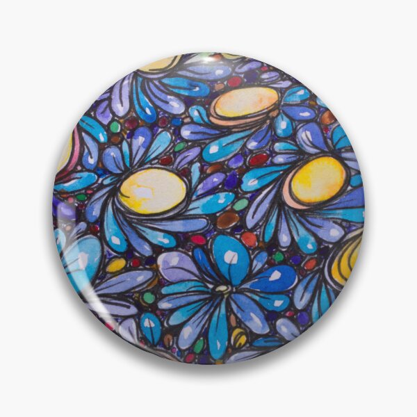 Item preview, blue Floral background designed and sold by Marco Varrone.