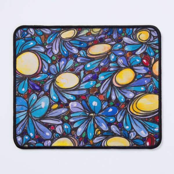Item preview, blue Floral background designed and sold by Marco Varrone.