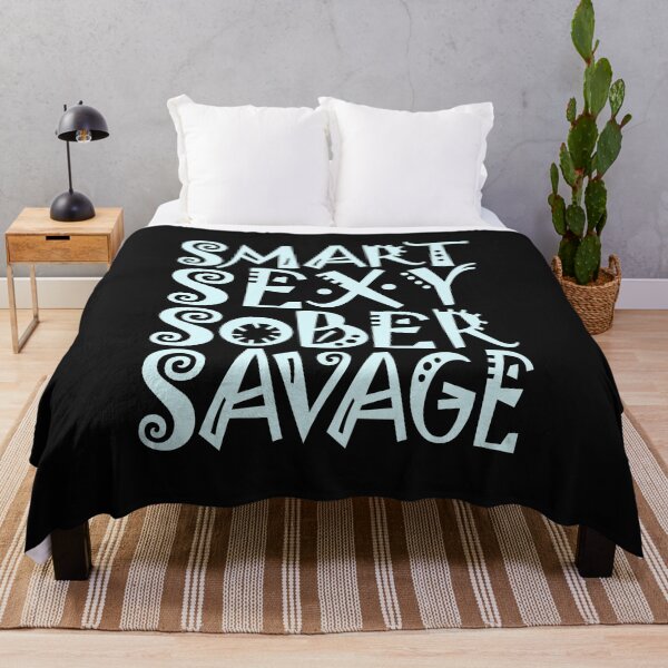 Item preview, SMART SEXY SOBER SAVAGE- sobriety anniversary aa na  designed and sold by hamzablk.