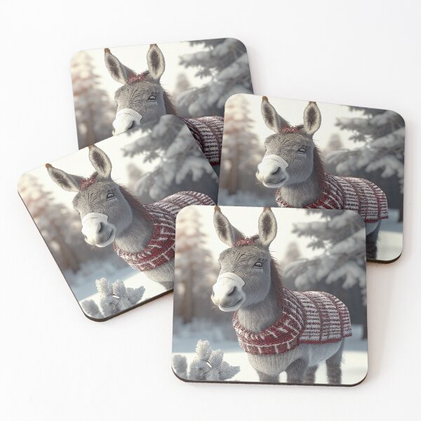 Item preview, Cute Christmas Donkey designed and sold by art8085.