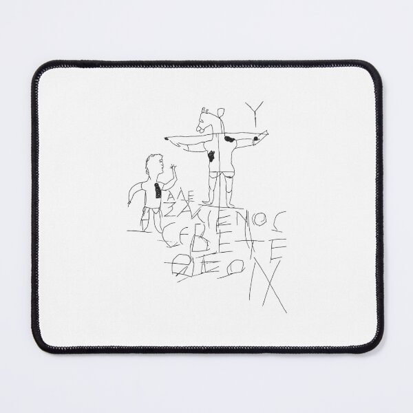 Item preview, Alexamenos Graffito, Roman Depiction of Jesus designed and sold by DeadSeaStickers.