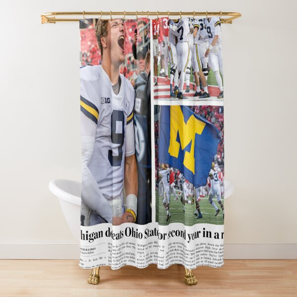 Tennessee Blue Ball of Fire Football Sport Team Flag Titans Shower Curtain