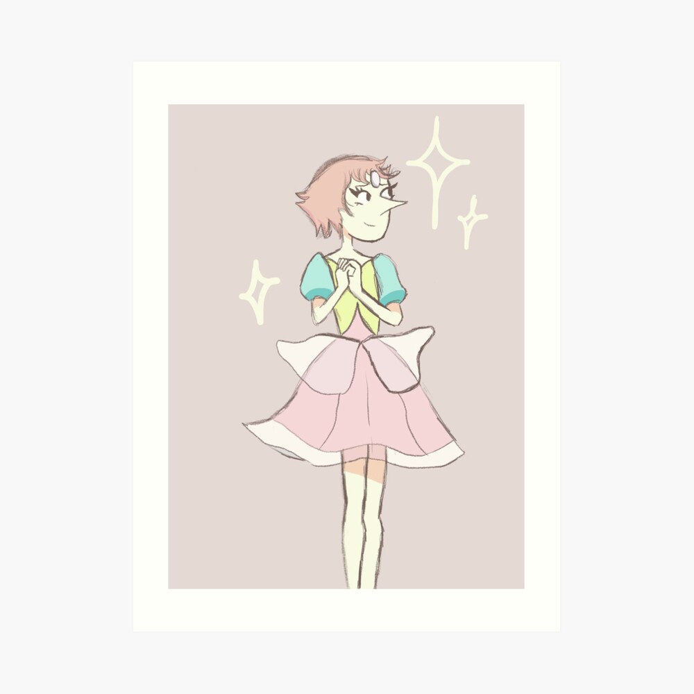 Pearl fanart Steven Universe cute pink print