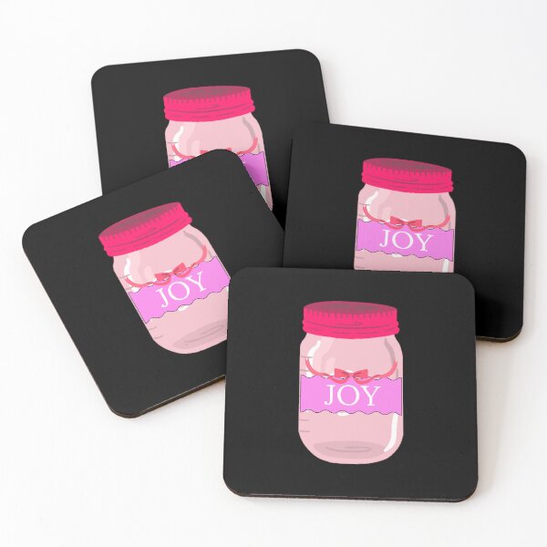 Item preview, Pink joy mason jar designed and sold by ProtonProject.