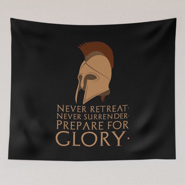 Item preview, Sparta - Never surrender. Prepare for glory. - Motivational Ancient Greek Quote designed and sold by Styrman.