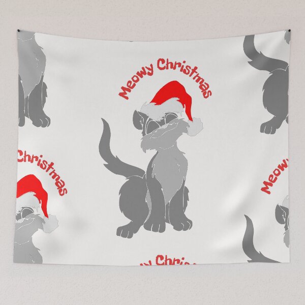 Item preview,  Meowy Christmas Santa Hat designed and sold by MckinleyArt.