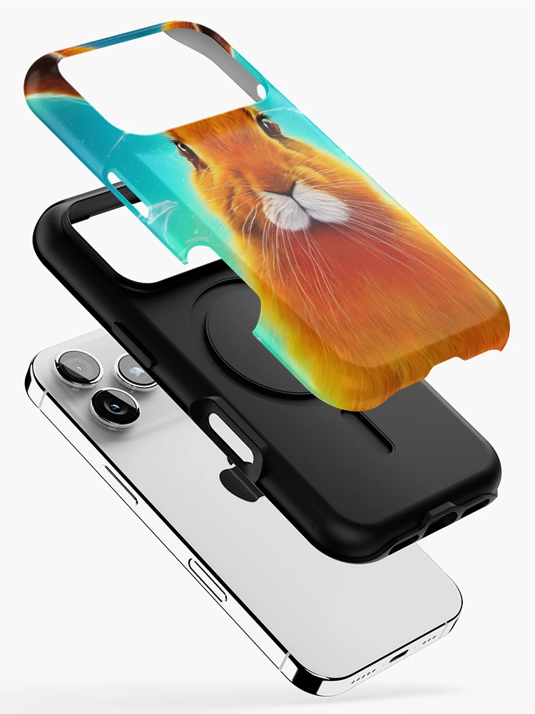 Thumbnail 2 of 4, iPhone Case, Rainbow Rabbit designed and sold by DrawItOnce.