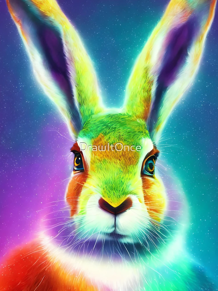 Thumbnail 4 of 4, iPhone Case, Rainbow Rabbit designed and sold by DrawItOnce.