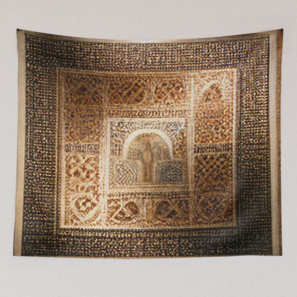 Item preview, mosaic of Al-Hamra Palace /castle and ancient Arab Islamic architecture designed and sold by MaissaArt.