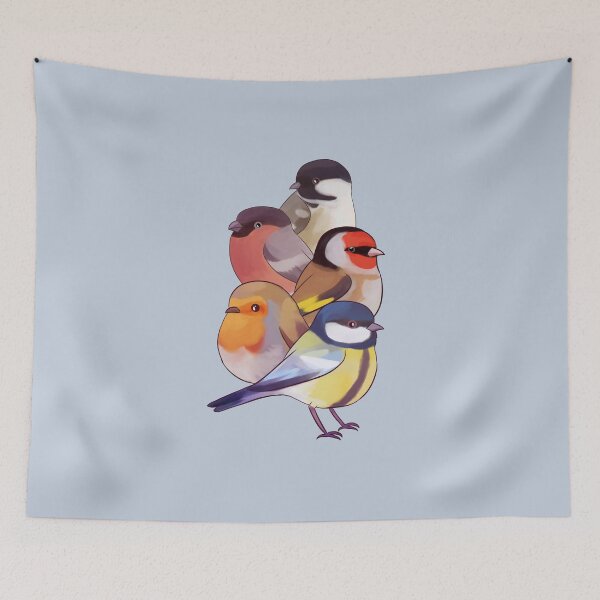 Item preview, Cute small birds illustration  designed and sold by Yarafantasyart.