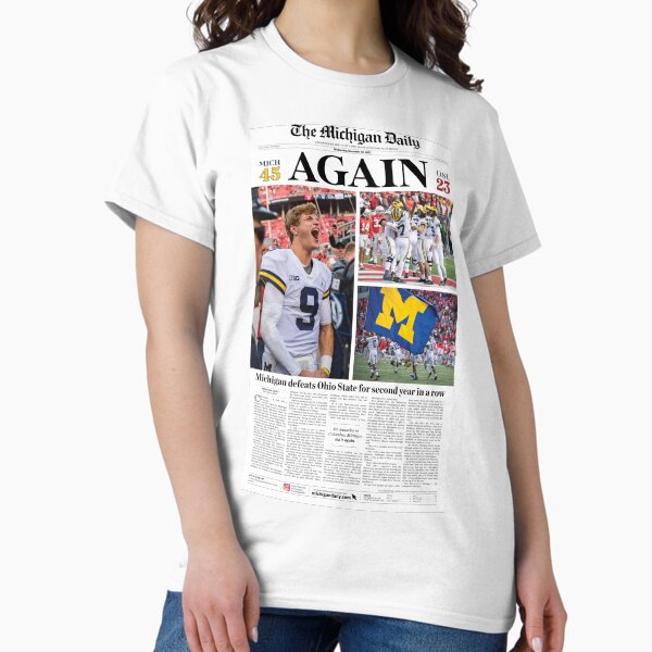 Vista previa del artículo con la obra «30/11 Portada del Michigan Daily (Michigan vs. OSU)», diseñado y vendido por michigan-daily.