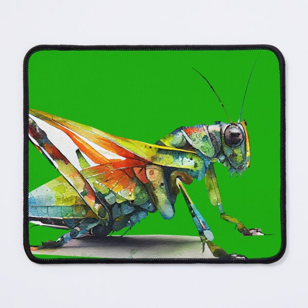 Item preview, Grasshopper Colourful Art, Watercolor Painting designed and sold by KOTOdesign.