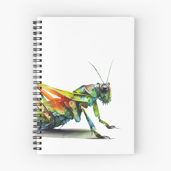 Item preview, Grasshopper Colourful Art, Watercolor Painting designed and sold by KOTOdesign.