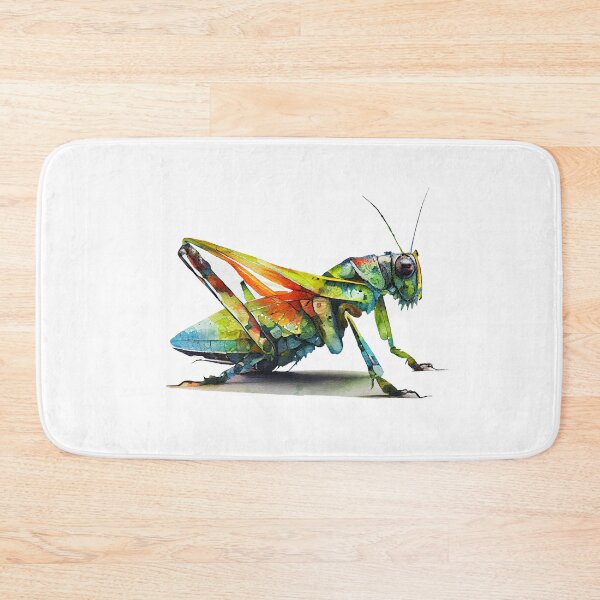 Item preview, Grasshopper Colourful Art, Watercolor Painting designed and sold by KOTOdesign.