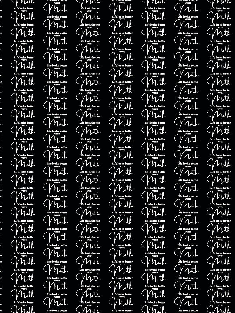 Thumbnail 3 of 3, Scarf, Life Looks Better with Math designed and sold by MathVerge.