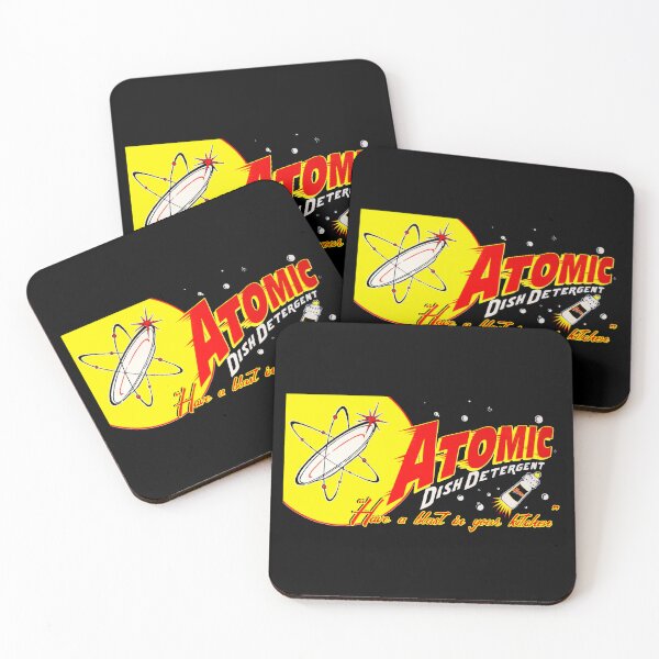 Item preview, ATOMIC DISH DETERGENT - PACKAGING designed and sold by ThrowbackAds.