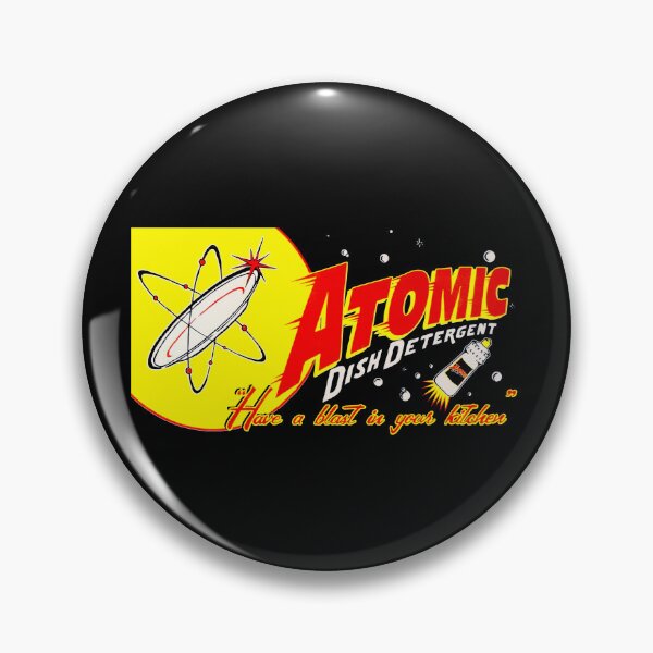 Item preview, ATOMIC DISH DETERGENT - PACKAGING designed and sold by ThrowbackAds.