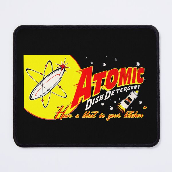 Item preview, ATOMIC DISH DETERGENT - PACKAGING designed and sold by ThrowbackAds.