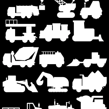 Imagen de la obra Construction Crew Boys Construction Site Construction Trucks Gear de DynamicDesign