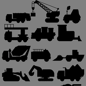 Imagen de la obra Construction Crew Boys Construction Site Construction Trucks Gear de DynamicDesign