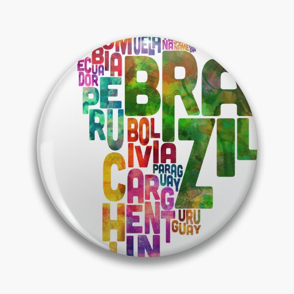 Item preview, Typography Map of Central and South America designed and sold by ArtPrints.
