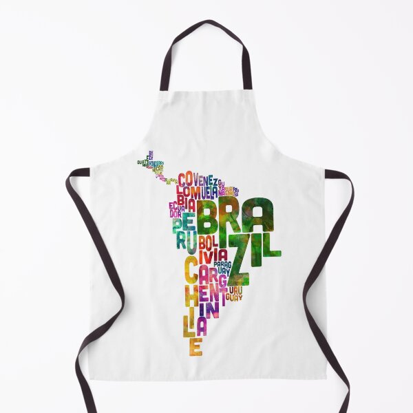 Item preview, Typography Map of Central and South America designed and sold by ArtPrints.