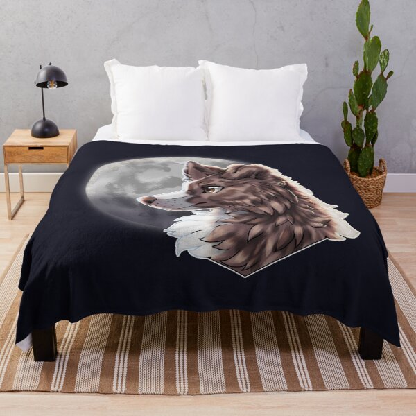 Item preview, Lilac Red Merle Border Collie with Night Sky Full Moon designed and sold by Bamsdrawz.