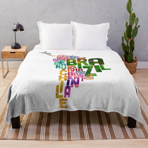 Item preview, Typography Map of Central and South America designed and sold by ArtPrints.