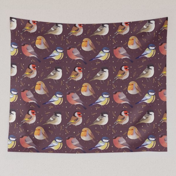 Item preview, Birds illustration pattern - 5 birds pack  designed and sold by Yarafantasyart.