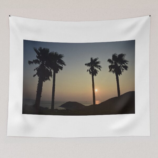 Item preview, Sunset with palmtrees in Japan designed and sold by Designsbyalisa.