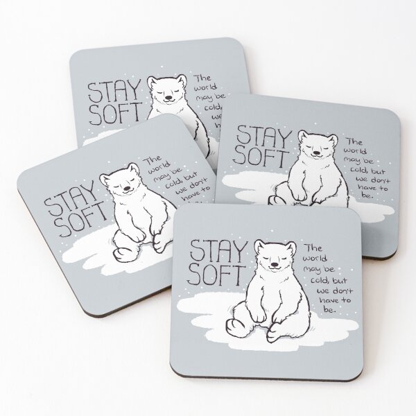 Item preview, "Stay Soft" Polar Bear designed and sold by thelatestkate.