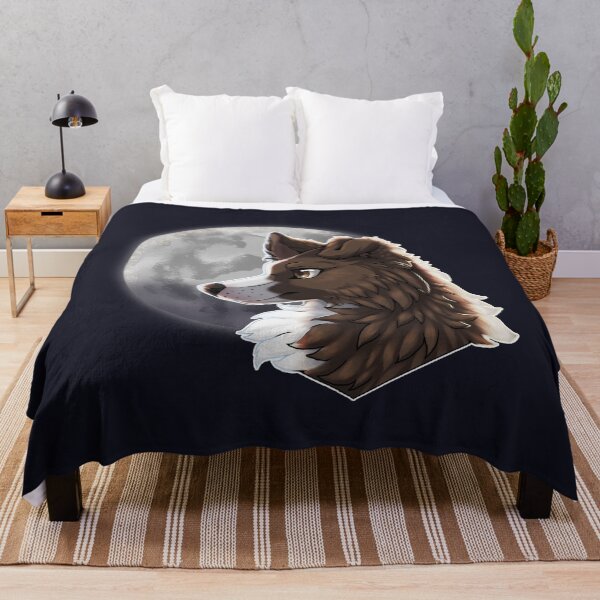 Item preview, Brown Border Collie with Night Sky Full Moon designed and sold by Bamsdrawz.