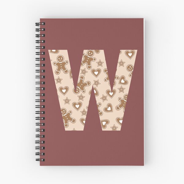 Item preview, Gingerbread Pattern Monogram Letter W designed and sold by Lyssarien.